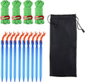 TRIWONDER Aluminum Tent Stakes & Reflective Guylines Set