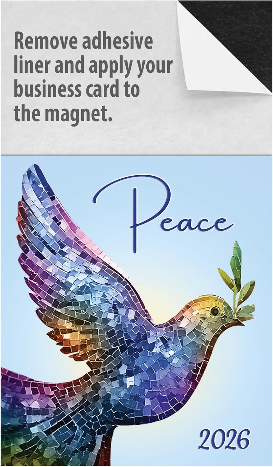 2026 Peel and Stick Magnetic Business Card Calendars for Marketing
