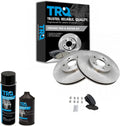 TRQ Front Brake Pad & Rotor Kit Ceramic Compatible with 2003-2008