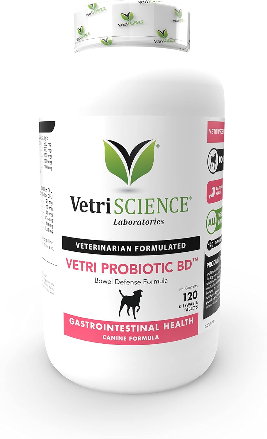 VetriScience Extra Strength Healthy Gut Probiotic for Dogs