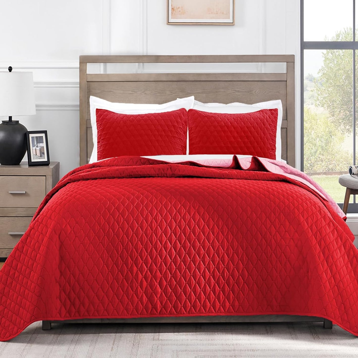 Exclusivo Mezcla Reversible King Size Quilt Set for All Seasons