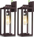 Oil Rubbed Bronze Dusk to Dawn Outdoor Wall Light Fixtures - 2 Pack