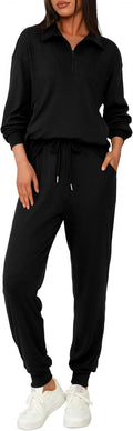 BTFBM Women's 2 Piece Tracksuit Fall Outfits 2025 - Cozy Travel Set Is