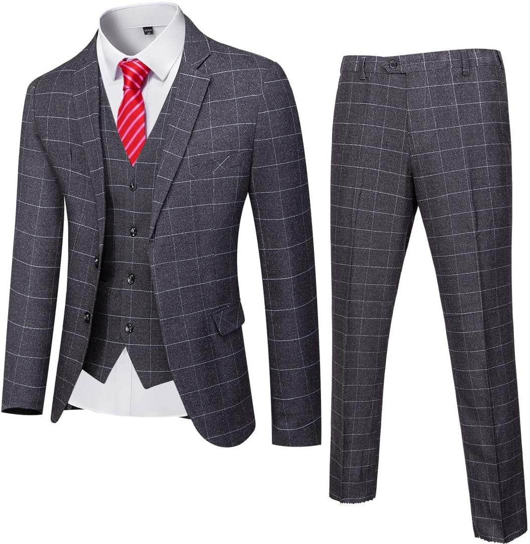 YND Men's Slim Fit 3 Piece Suit Set for Every Occasion