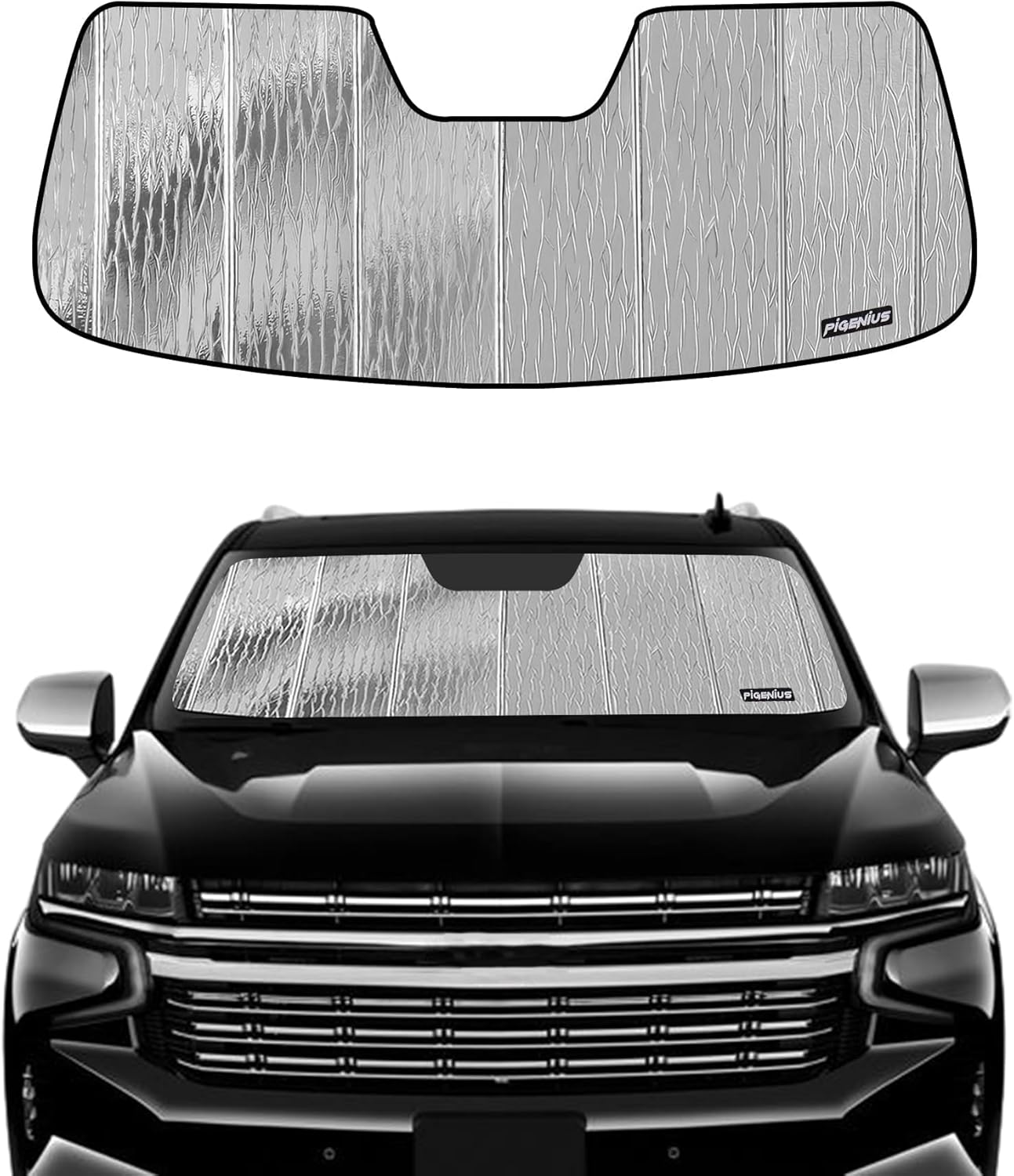 Windshield Sun Shade for Cadillac Escalade and Chevy Tahoe