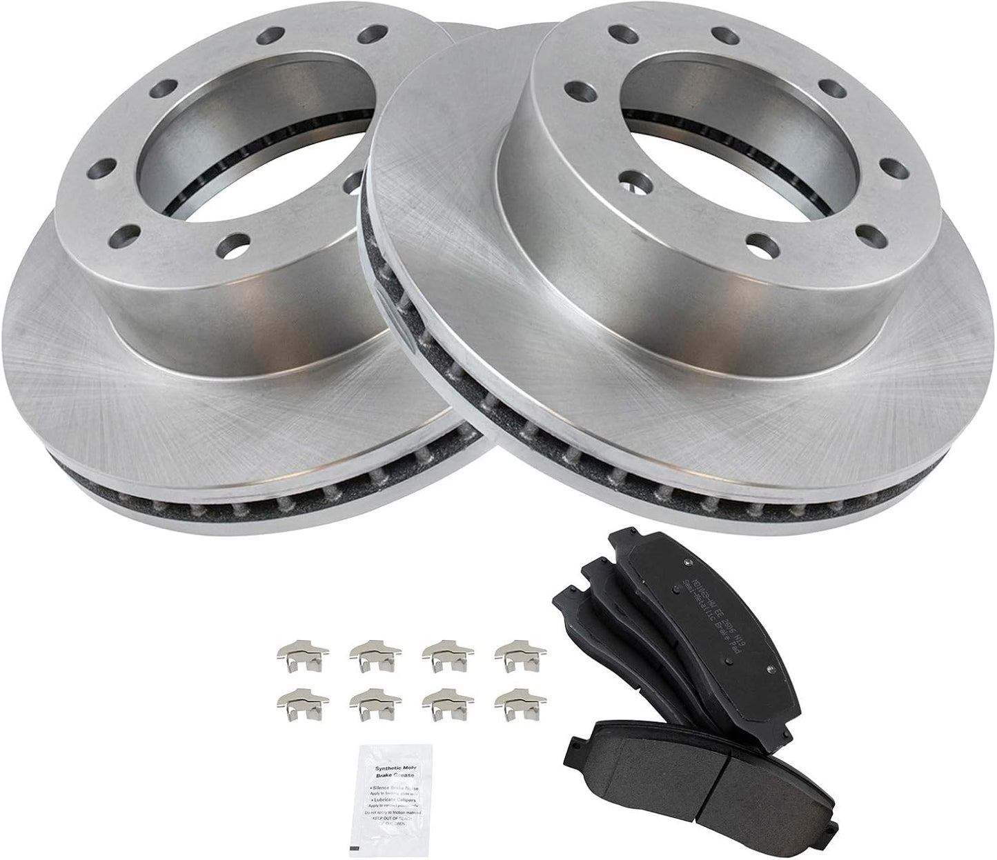 TRQ Front Brake Pad & Rotor Kit for 2005-2012 Ford F-250