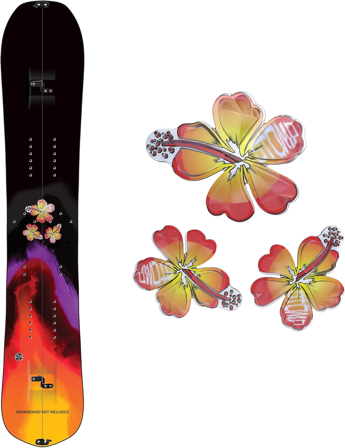Enhance Snowboard Traction - Stompgrip Hibiscus 3D
