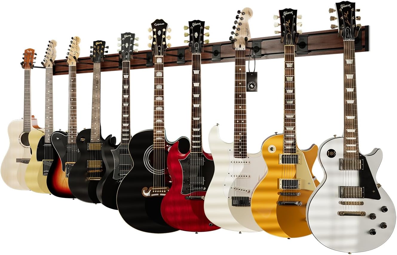 String Swing Guitar Wall Rack - Space-Saving Multiple Guitar Stand