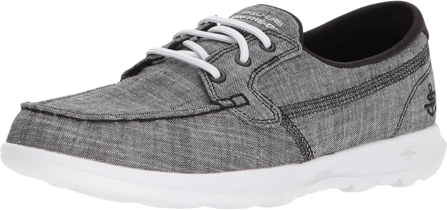 Skechers Women's Go Walk Lite-15433 Boat Shoe for Comfort