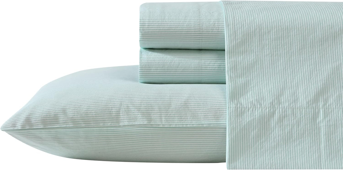 Nautica King Sheet Set - Crisp Cotton Percale Bedding