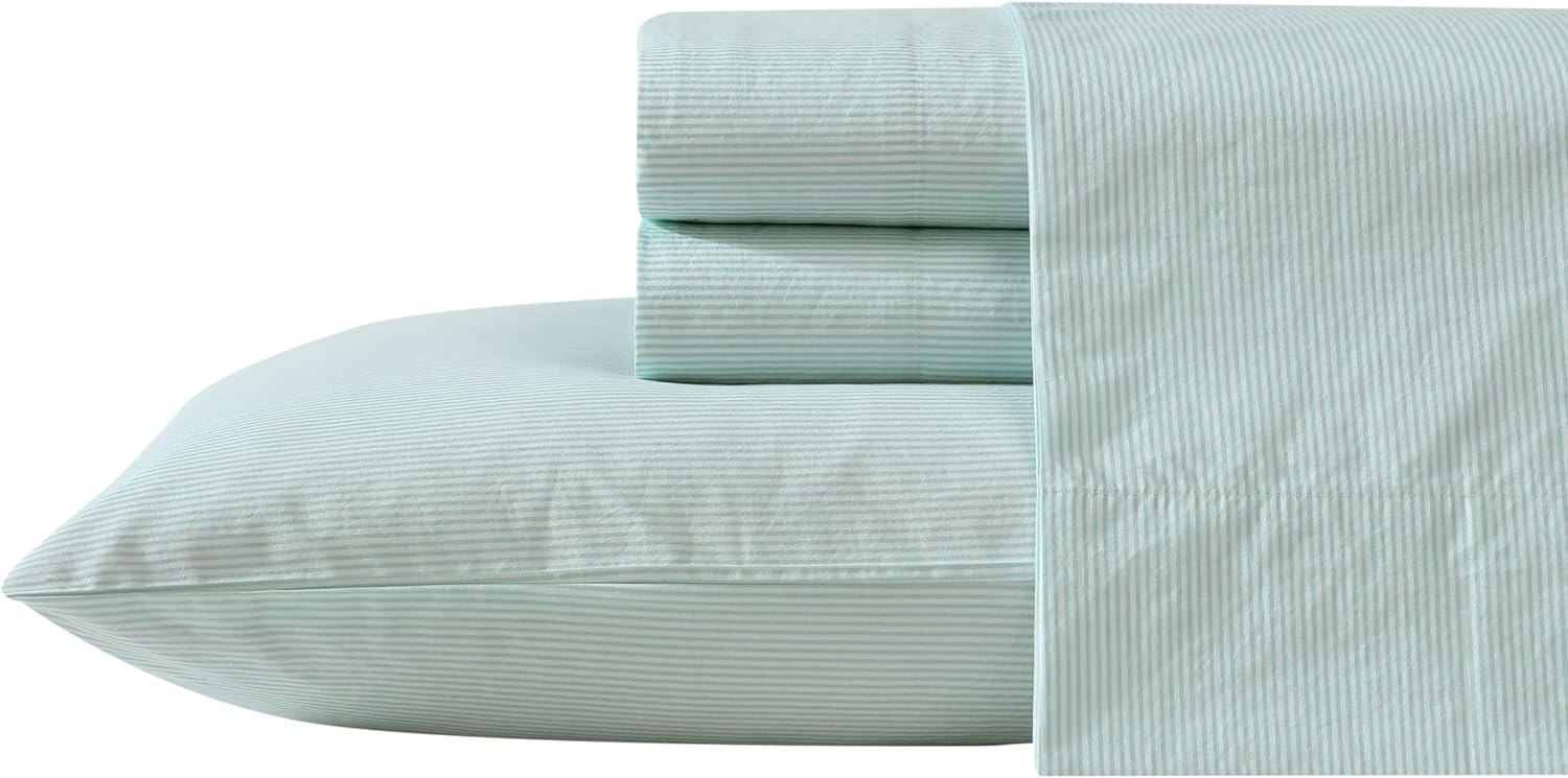 Nautica King Sheet Set - Crisp Cotton Percale Bedding