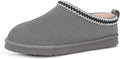 Mens Winter Genuine Leather Slippers for Men - Memory Foam Comfort