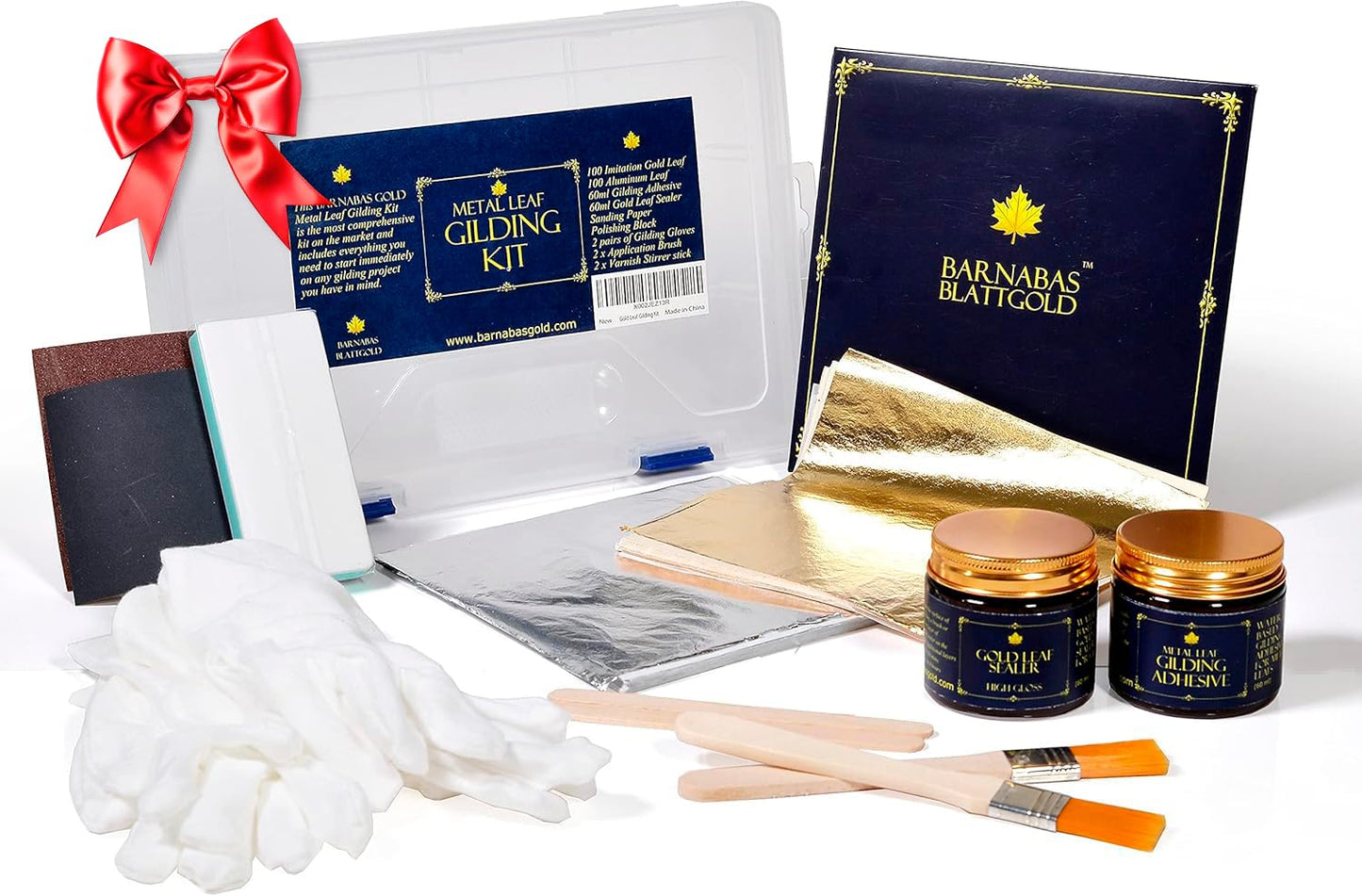 Barnabas Gilding Kit for Stunning Gold and Silver Leaf Art