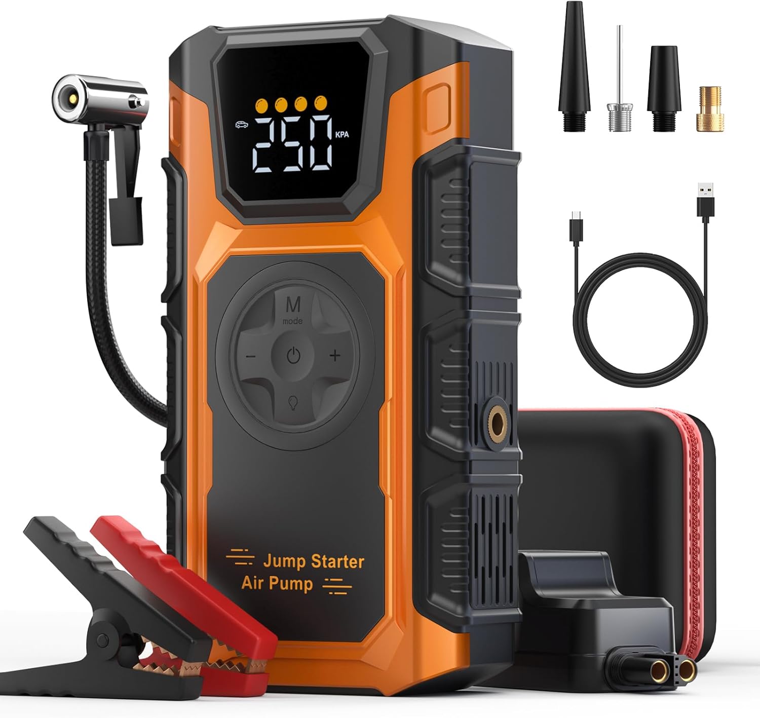 5000A Jump Starter with Air Compressor for 12V Vehicles