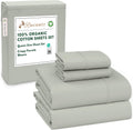 Deep Pocket Fit Queen Sheets Made from 100% Organic Cotton Fabric