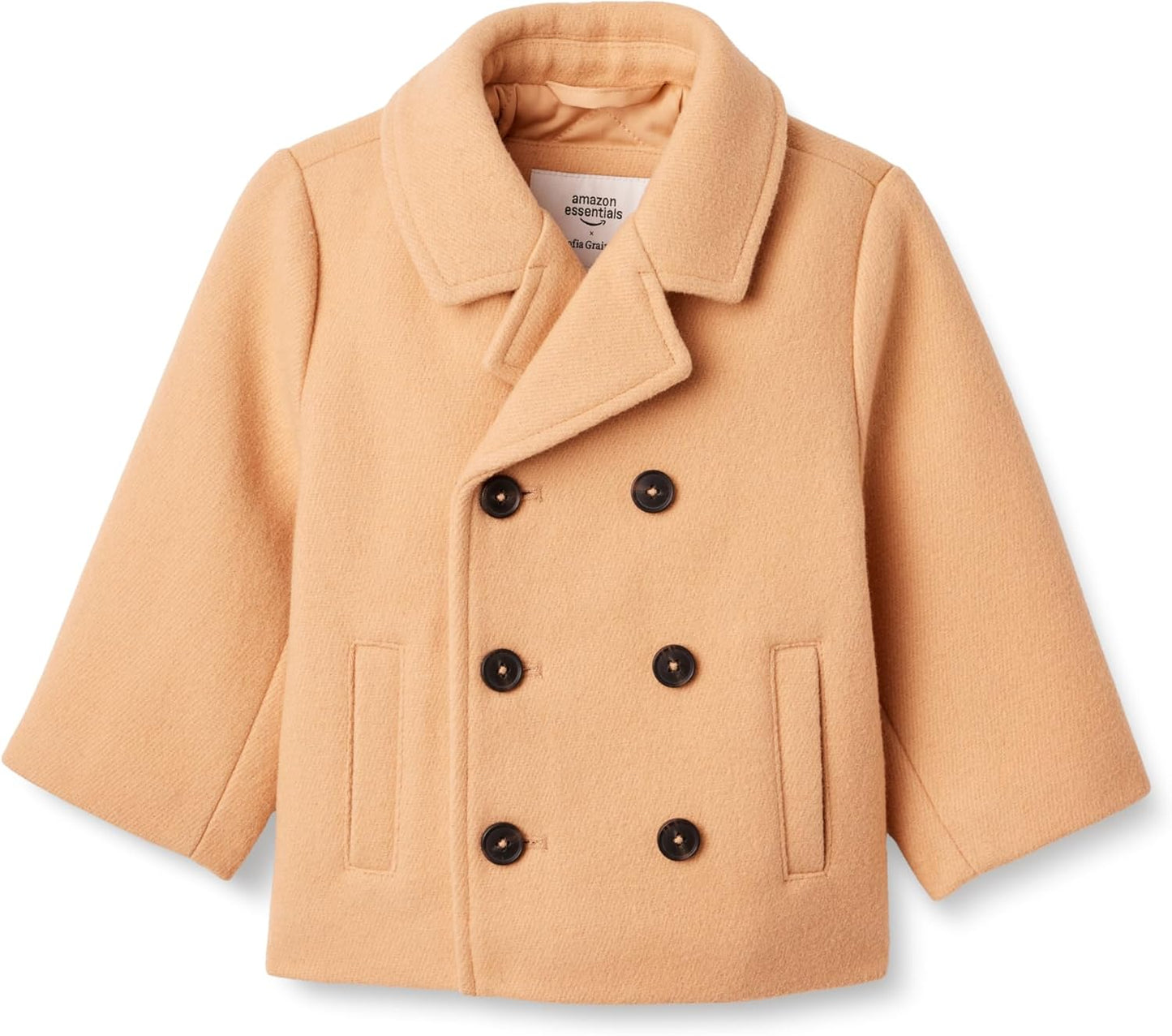 Wool Blend Double Breasted Coat for Toddlers and Baby Boys