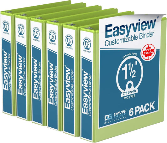 Easyview Premium 3-Ring Binders for School or Office Use