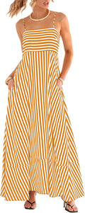 CUPSHE Womens Summer Maxi Dress with Pockets for Comfort