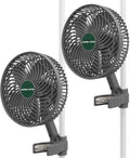 MARS HYDRO M6 Grow Tent Clip Fan 2-Pack - Quiet Oscillating Airflow