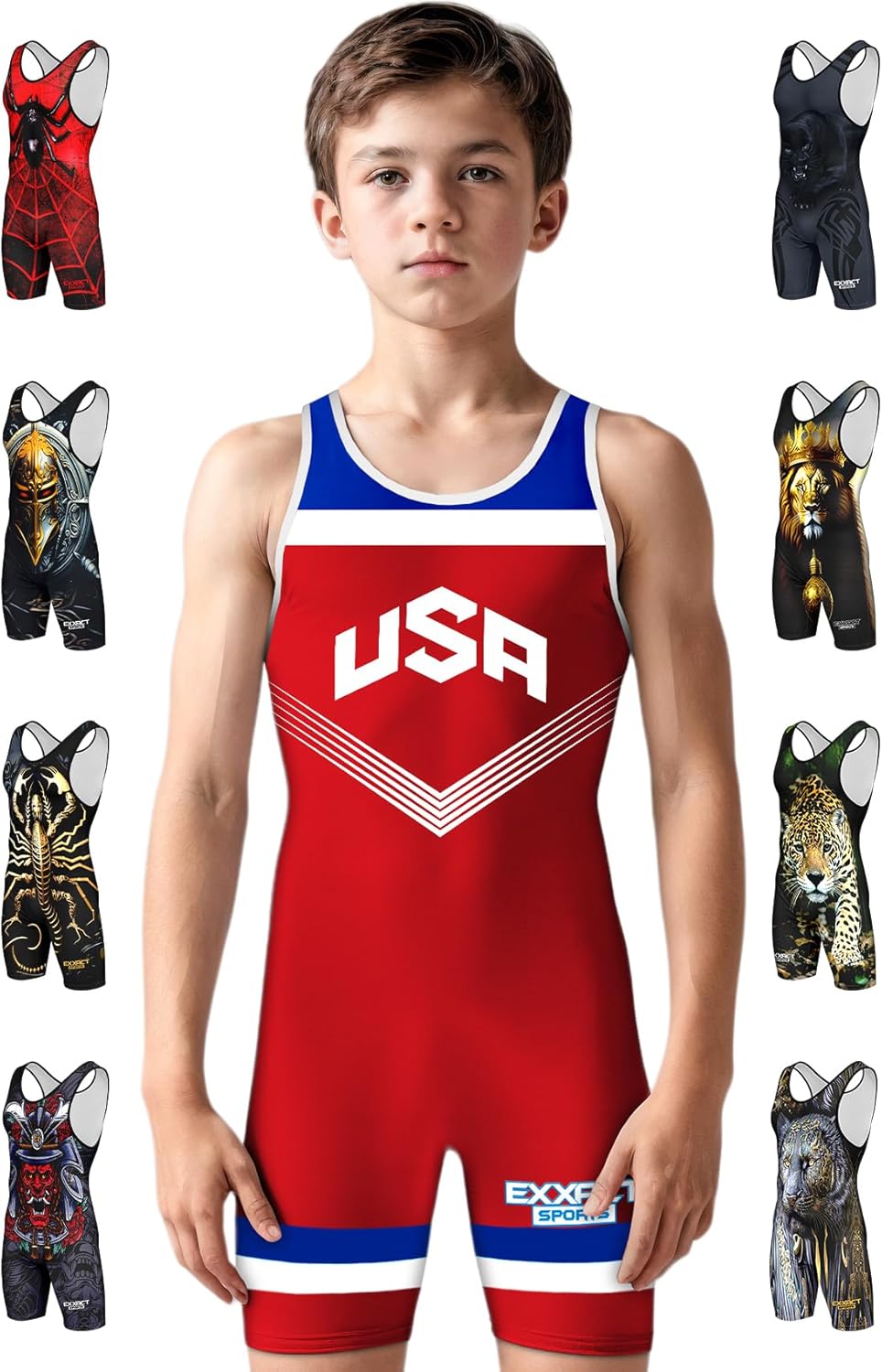 Exxact Sports Wrestling Singlet for Youth & Adult Athletes