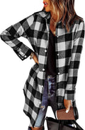 EVALESS Color Block Plaid Shacket Jacket Women - Stylish Fall Layer be