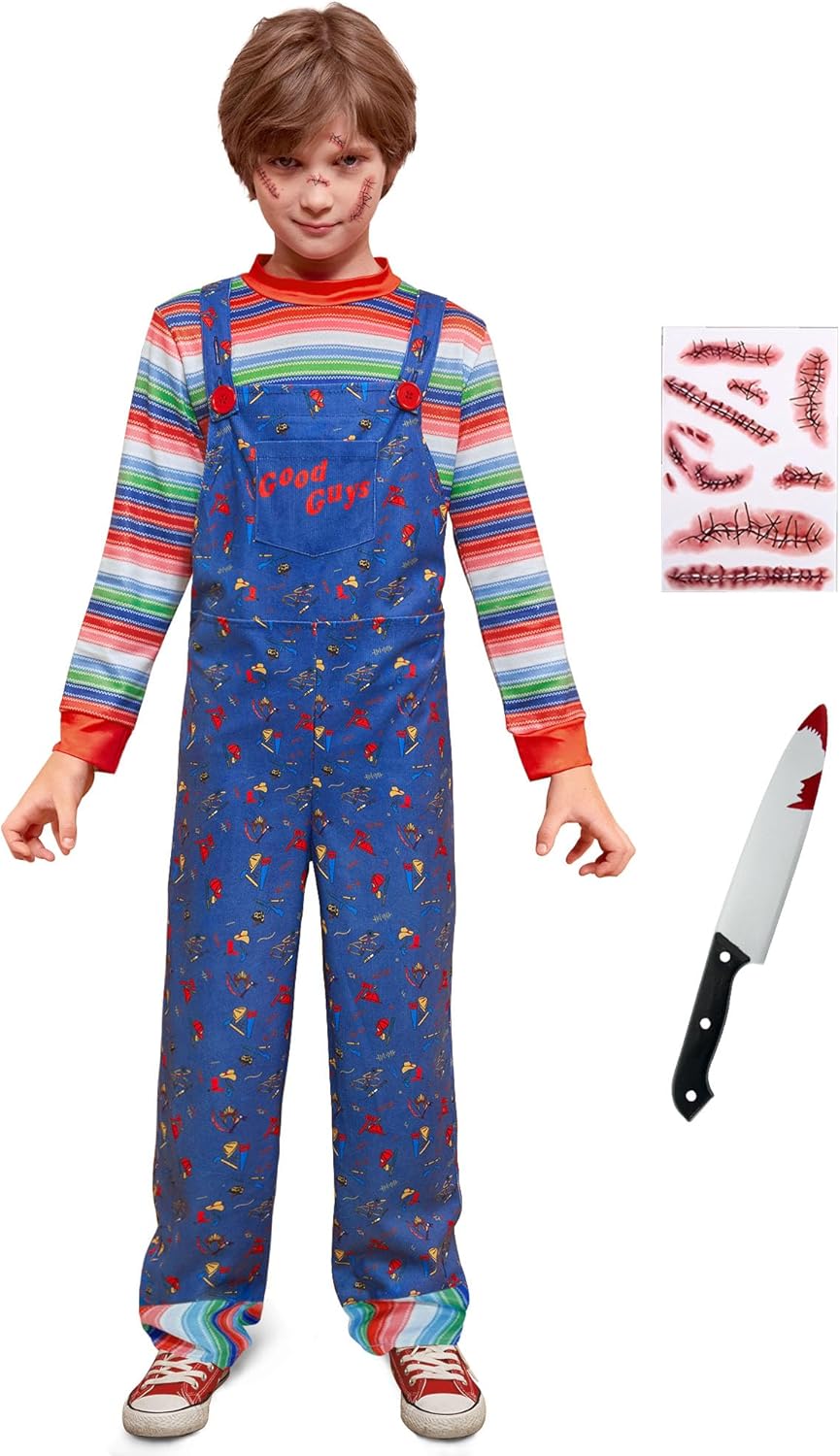 BesserBay Halloween Kid's Jumpsuit Cartoon Set for Ages 2-14