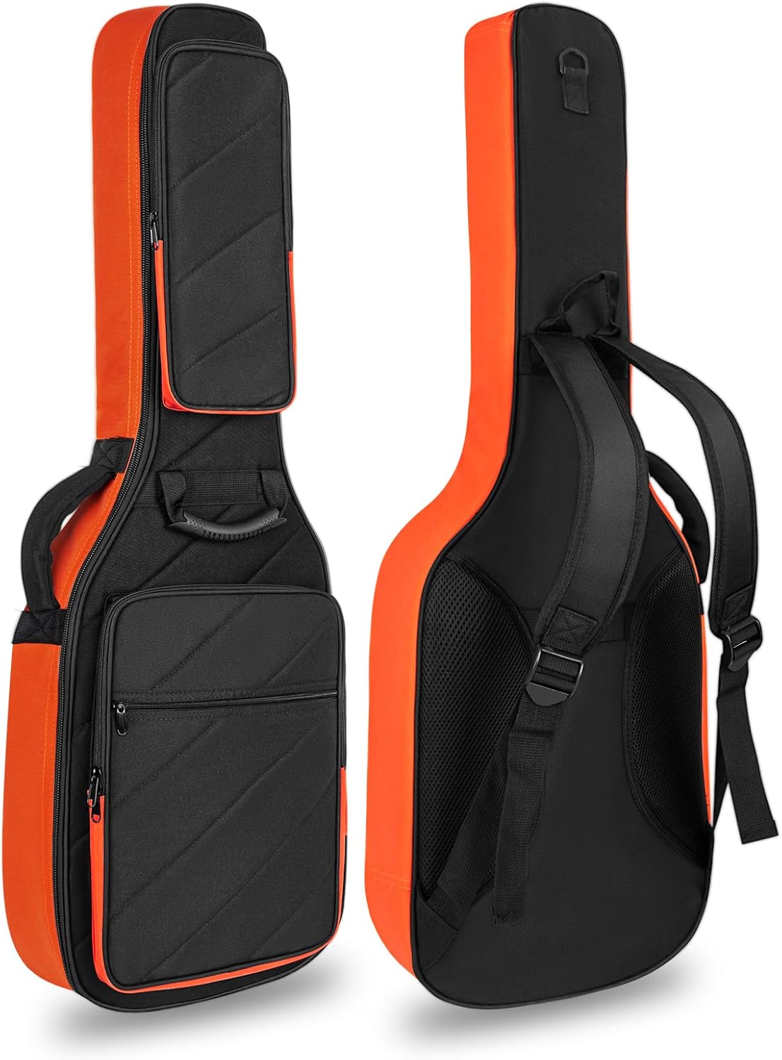 LETSROCK Electric Guitar Case with Thick Padding and Pockets
