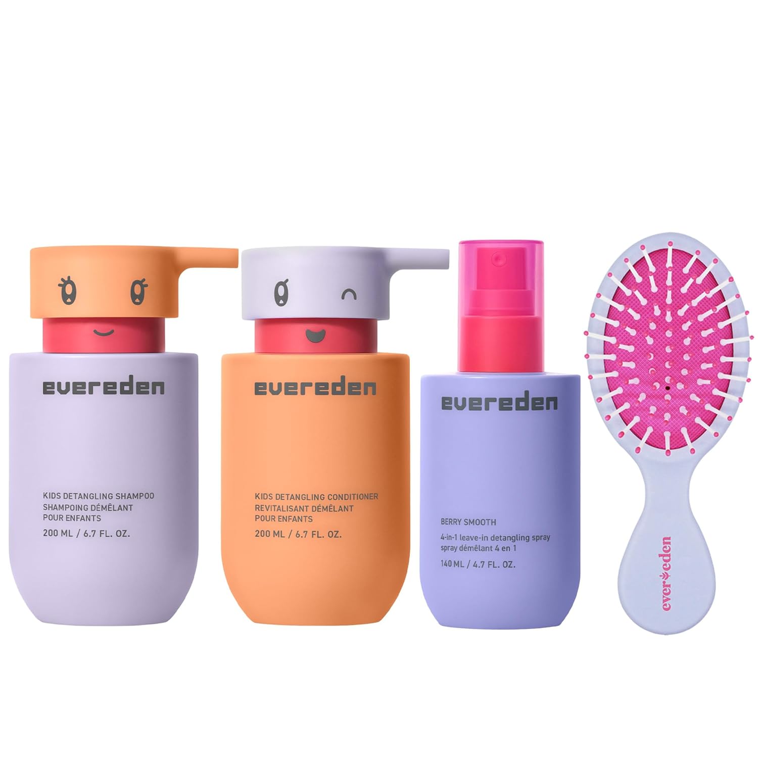 Evereden Kids Complete Haircare Set for Easy Detangling & Care