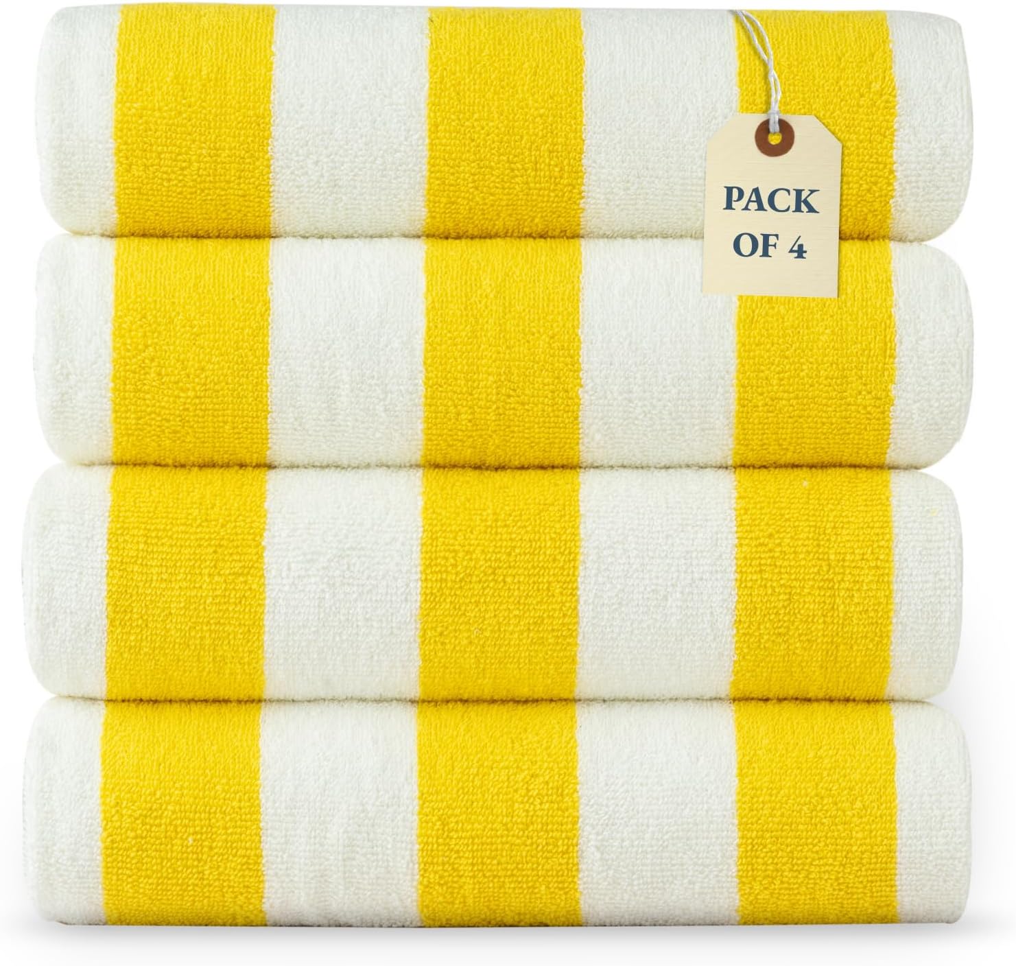Oversized Cotton Beach Towels Set of 4 for Summer Fun