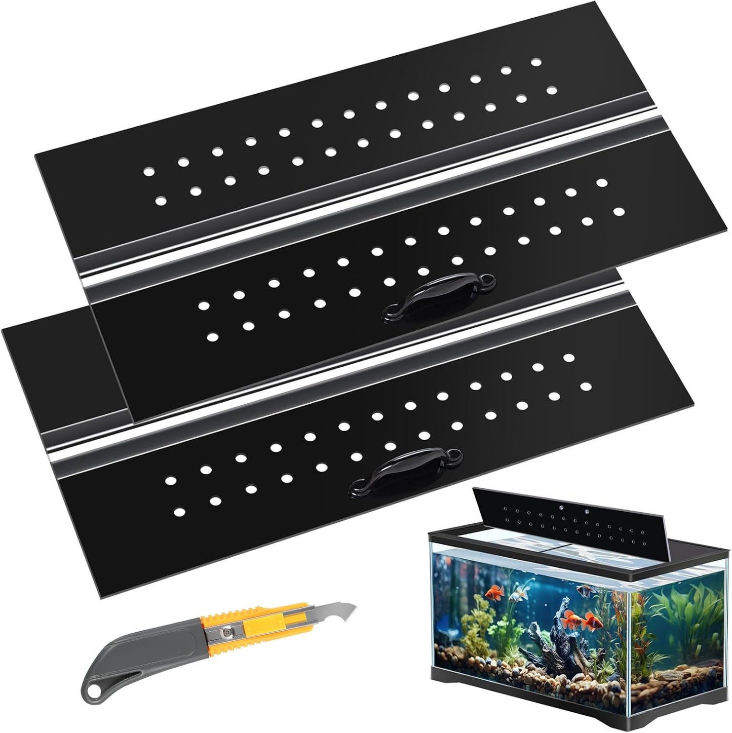 Sieral Aquarium Polycarbonate Canopy Set for Fish Tanks