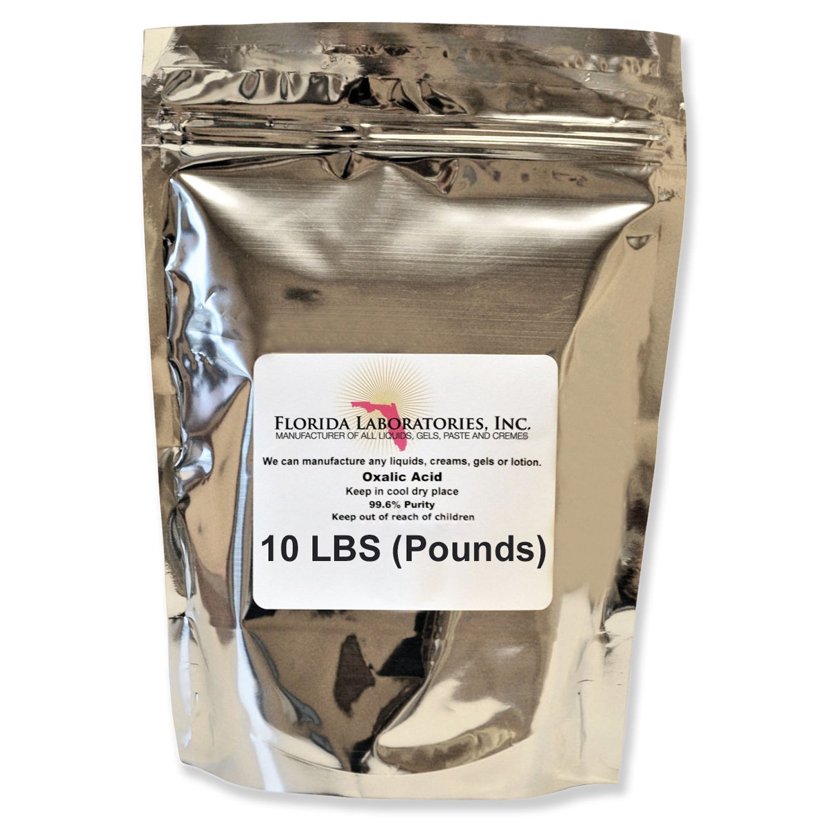 OXALIC Acid 99.6% 10 Lb. Crystals for Rust and Stain Removal