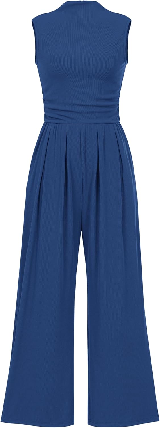 PRETTYGARDEN Womens Summer Jumpsuits Dressy Casual One Piece