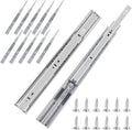 20 in Soft Close Drawer Slides 6 Pairs - 100 LB Capacity Smooth Action