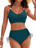 Blooming Jelly High Waisted Bikini Sets - Tummy Control and Crisscross