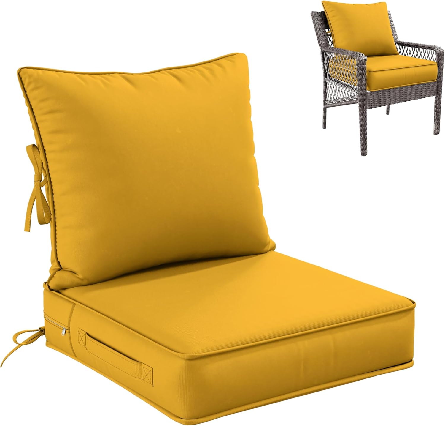 Premium Outdoor Seat Cushion Set for Patio Furniture Comfort