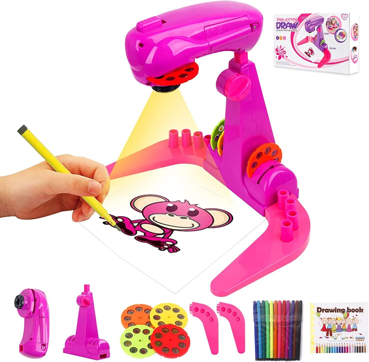 LEERFEI Kids Drawing Projector: 32 Patterns, 12 Brushes | Learn to Draw & Sketch