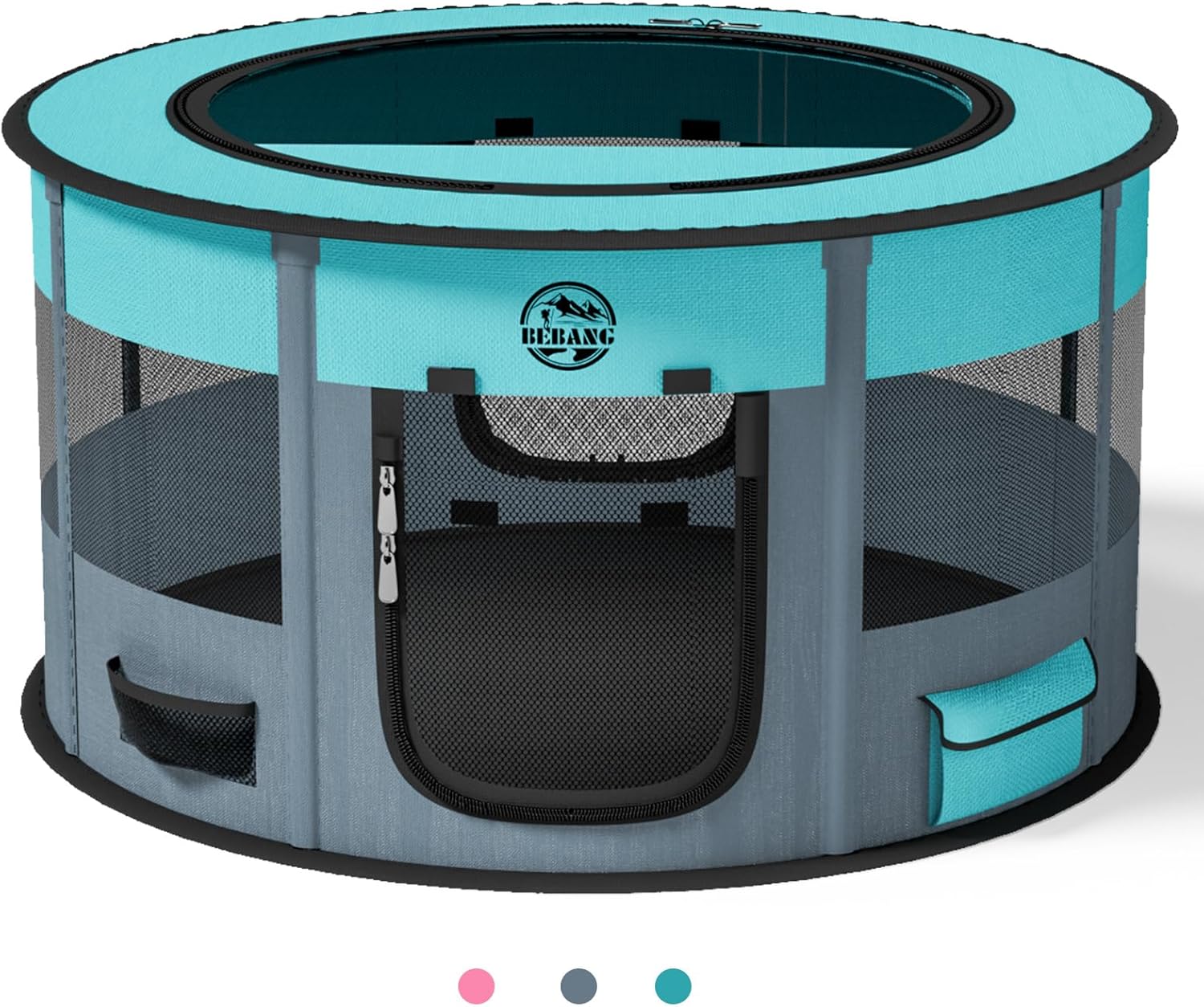 Large Foldable Pet Playpen for Dogs and Cats, 44in x 44in