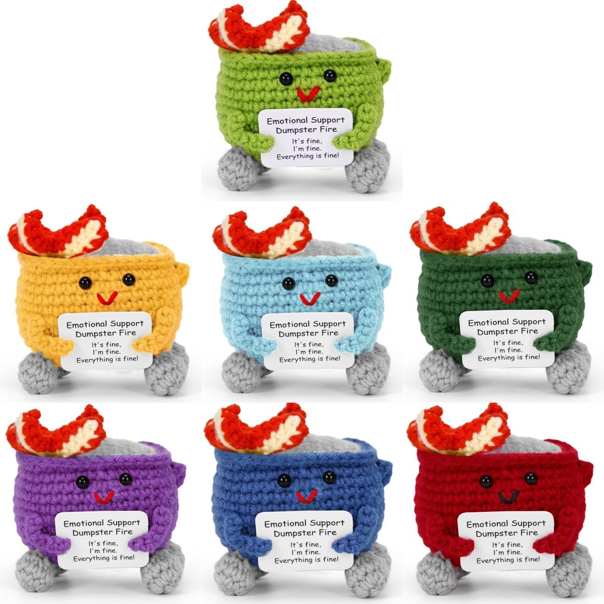Handmade Dumpster Fire Gift Set - Unique Room Decor