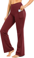 Women's Bootcut Yoga Pants with Pockets - High Waisted Flare 28-34 in