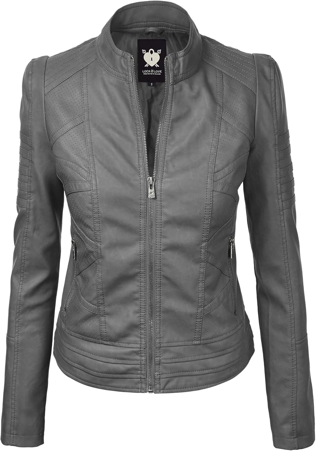 Lock and Love Slim Fit Stylish Vegan Leather Moto Jacket Review