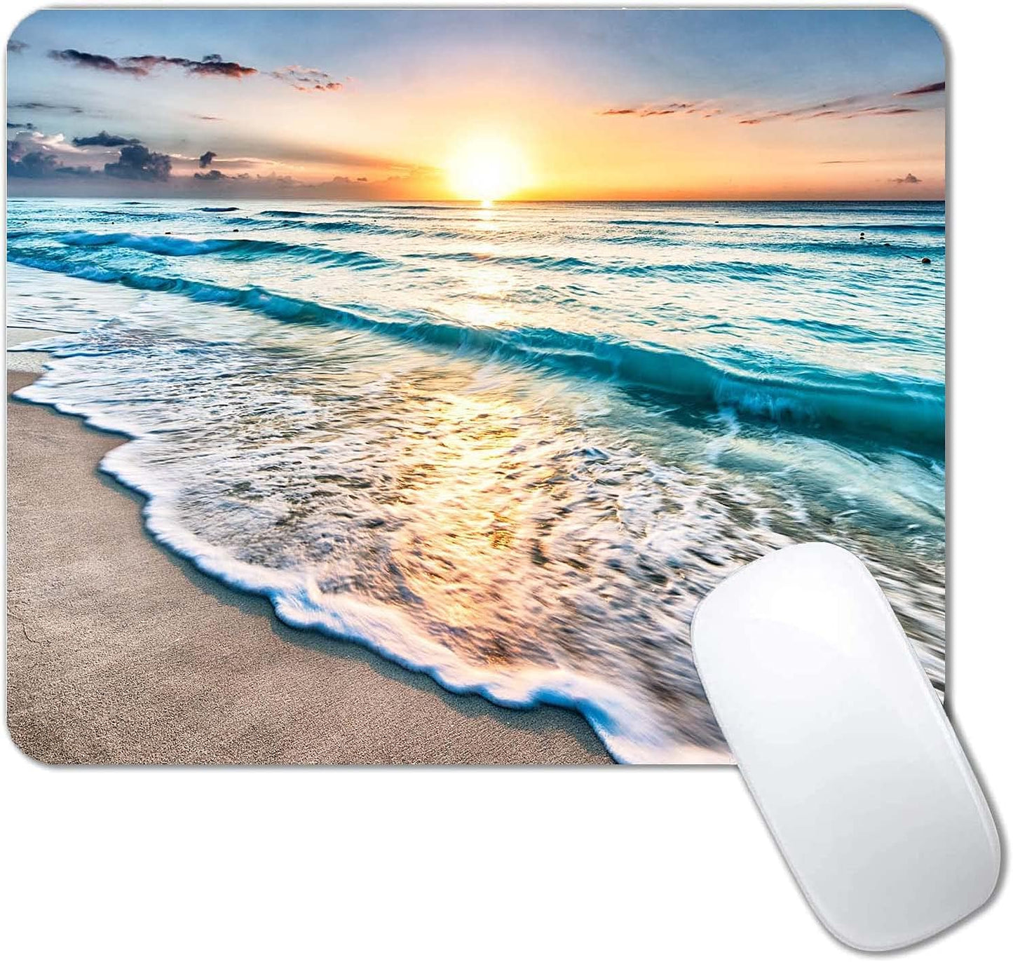 Custom Non-Slip Sunset Mouse Pad - Portable Design