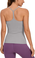 Butterluxe Womens Racerback Tank Top with Built in Bra - Slim Yoga