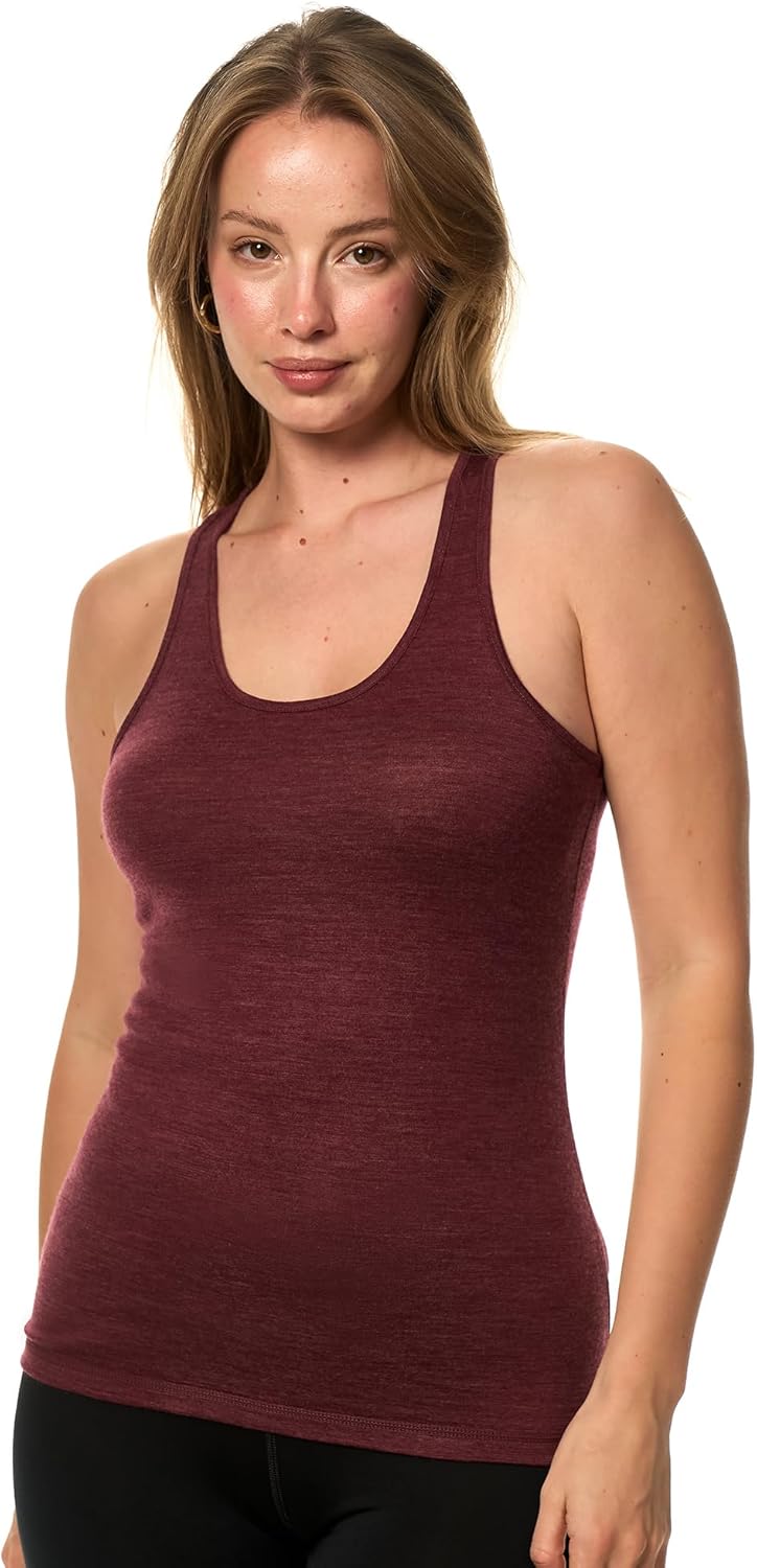 Merino Wool Tank Top Women - Lightweight Breathable Base Layer