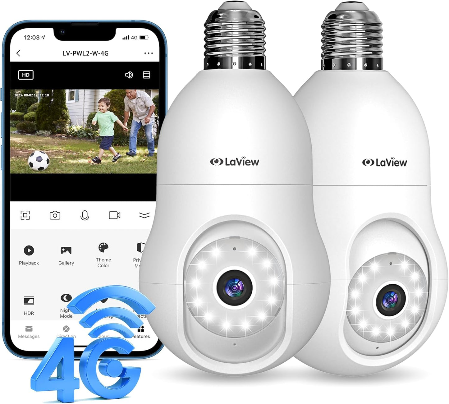 LaView 4G LTE Cellular Light Bulb Security Camera Review