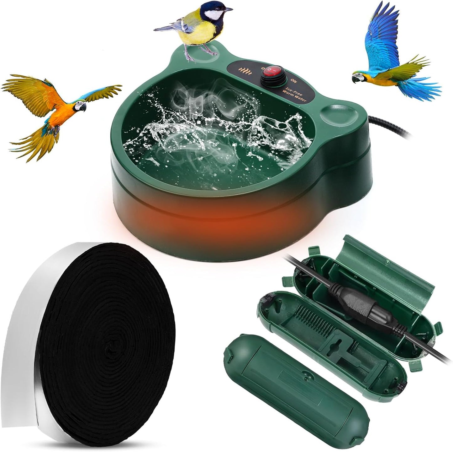 Thermostatically Heated Bird Bath - Winter Ready!
