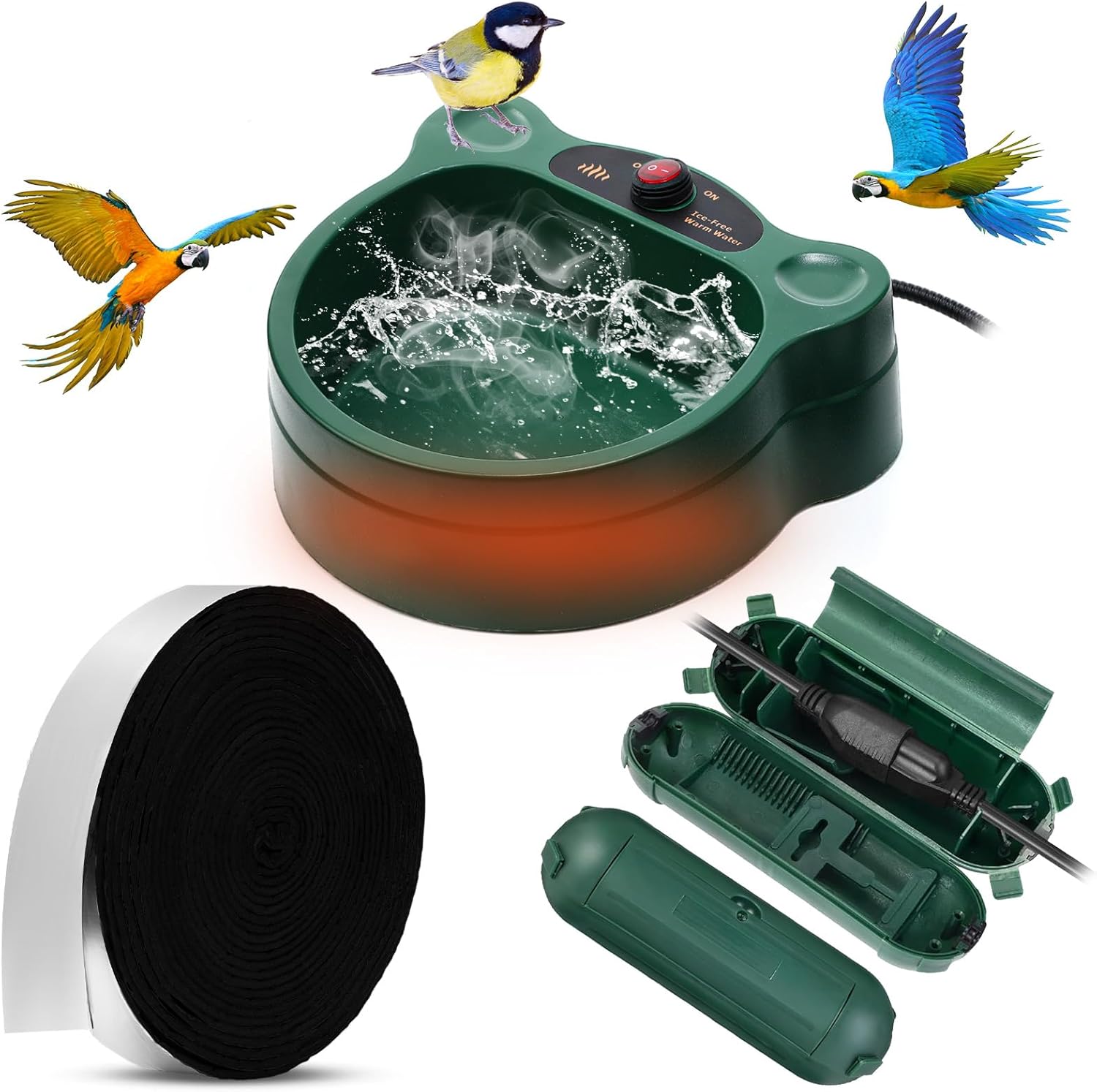 Thermostatically Heated Bird Bath - Winter Ready!