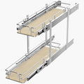 ROOMTEC 2 Tier Pull Out Cabinet Organizer 7.12in x 21.12in - Smooth