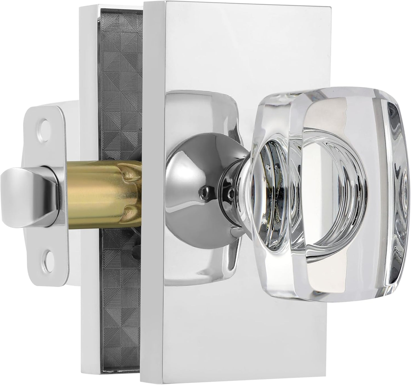 Crystal Glass Passage Door Knobs for Modern Interiors