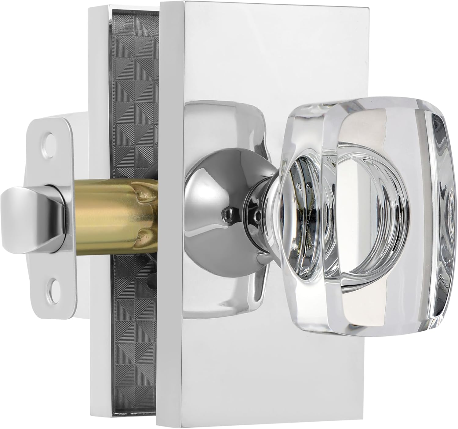 Crystal Glass Passage Door Knobs for Modern Interiors