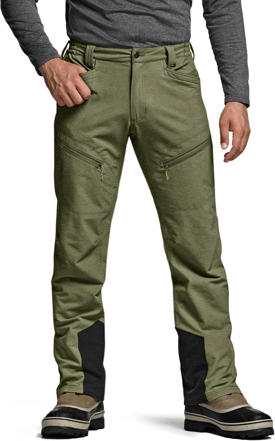 CQR Mens Softshell Fleece Lined Winter Hiking Pants Review